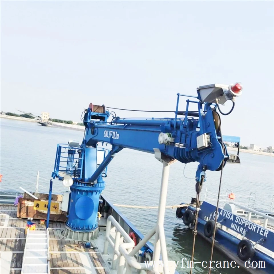 Extending Boom Deck Crane factory