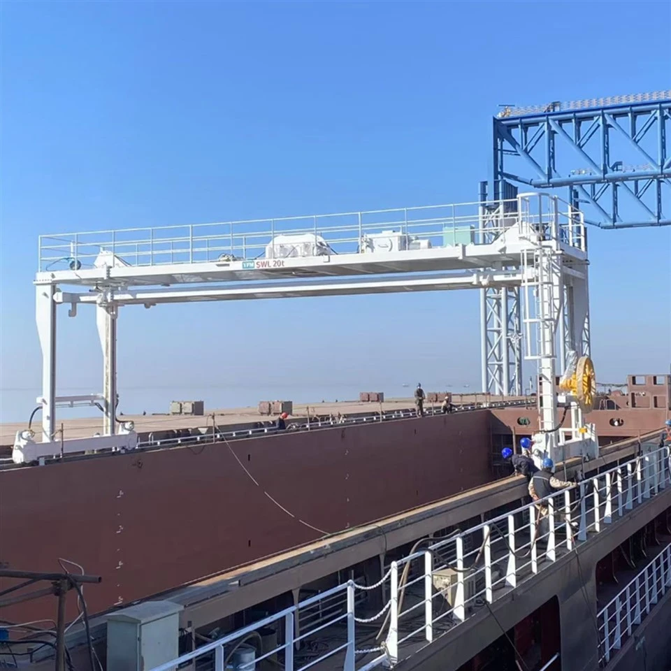 Grue à portique de couverture de trappe