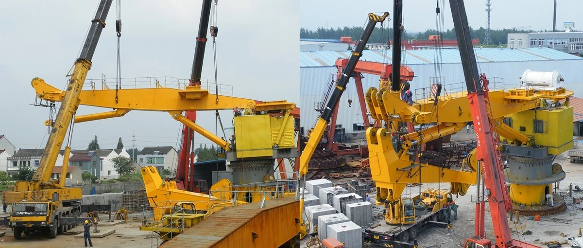 ABS Certified 100-ton Knuckle Boom Offshore Crane ABS Certified 100-ton Knuckle Boom Offshore Crane