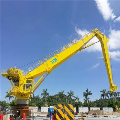 Grue pliante télescopique marine de taille moyenne- – L'équipement de manuten...